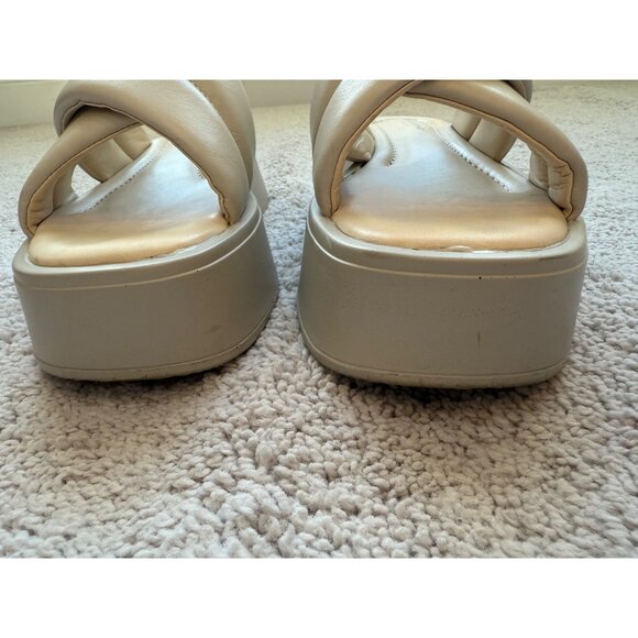 Vagabond Sandal Womens Size 6 Ivory Courtney Crossband Open Toe Slide Casual - Picture 14 of 16